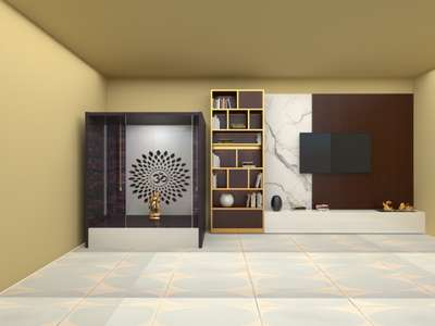 Prayer Room, Storage Designs by Interior Designer sahil bhalla, Delhi | Kolo