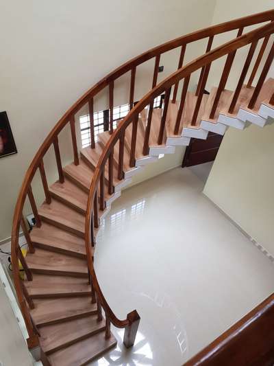 Staircase, Flooring Designs by Civil Engineer Rajeesh R, Thiruvananthapuram | Kolo