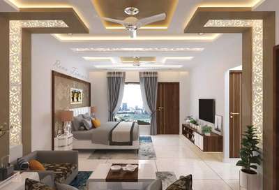 Bedroom, Ceiling, Furniture, Storage, Lighting Designs by Interior Designer Rajesh Gupta, Gurugram | Kolo