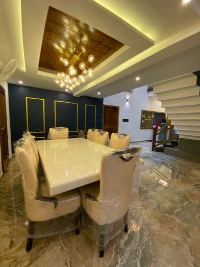 Ceiling, Kitchen, Dining, Table, Furniture Designs by Interior Designer Gopeesh  vadakara , Kozhikode | Kolo