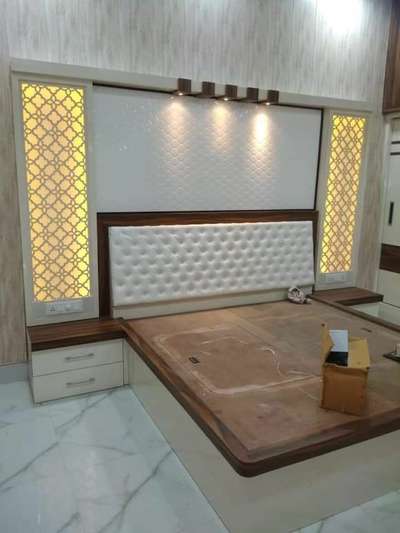 Furniture, Bedroom, Storage, Lighting Designs by Carpenter jai bhawani, Jaipur | Kolo