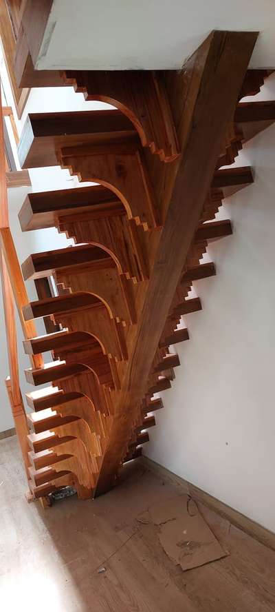Staircase Designs by Civil Engineer Laby Engineer KL, Kasaragod | Kolo