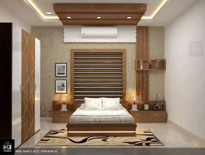 Lighting, Furniture, Storage, Bedroom Designs by Civil Engineer Mk builders Interiors, Kannur | Kolo