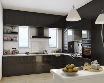 Kitchen, Storage Designs by Interior Designer GREEN KITCHENS, Kollam | Kolo