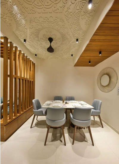 Dining, Furniture, Table, Ceiling, Lighting Designs by Contractor Shiv  interiors , Delhi | Kolo