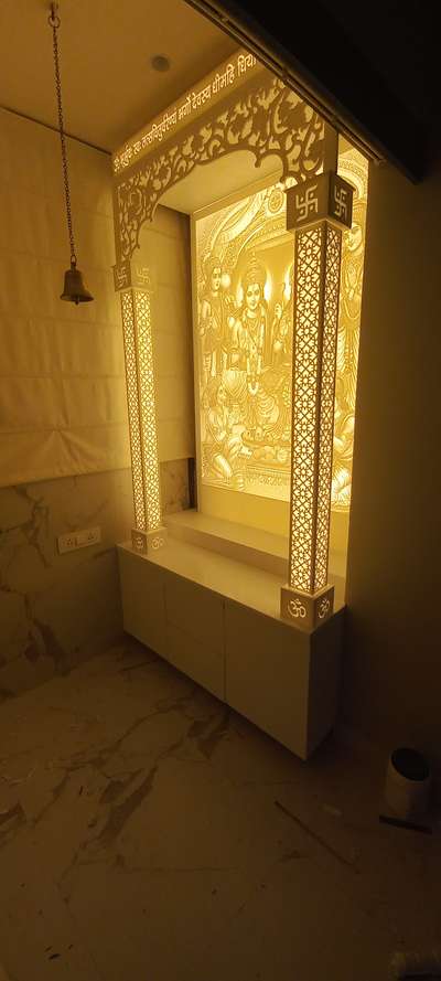 Lighting, Prayer Room, Storage Designs by Contractor aabid  saifi, Ghaziabad | Kolo