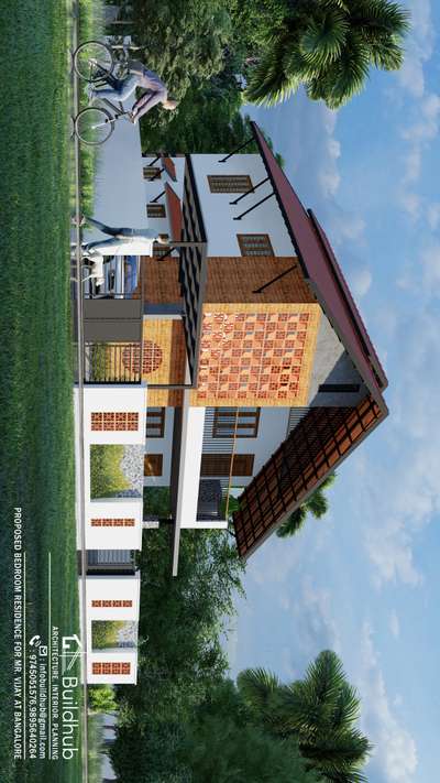 Exterior Designs by 3D & CAD Buildhub  Design Studio, Thiruvananthapuram | Kolo