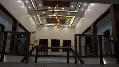 Staircase, Ceiling, Lighting Designs by Painting Works satheesh satheesh pp, Kozhikode | Kolo