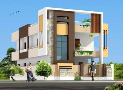 Exterior Designs by Civil Engineer Manoj Design Hub, Sikar | Kolo