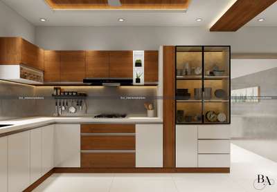 Lighting, Kitchen, Storage Designs by Interior Designer ibrahim badusha, Thrissur | Kolo