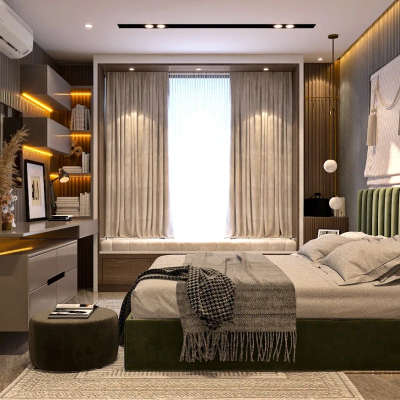 Furniture, Lighting, Storage, Bedroom Designs by 3D & CAD Mohit Hooda, Delhi | Kolo