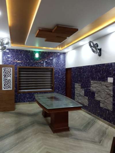 Dining, Table, Ceiling, Lighting, Wall Designs by Interior Designer Shamsu KT, Kozhikode | Kolo