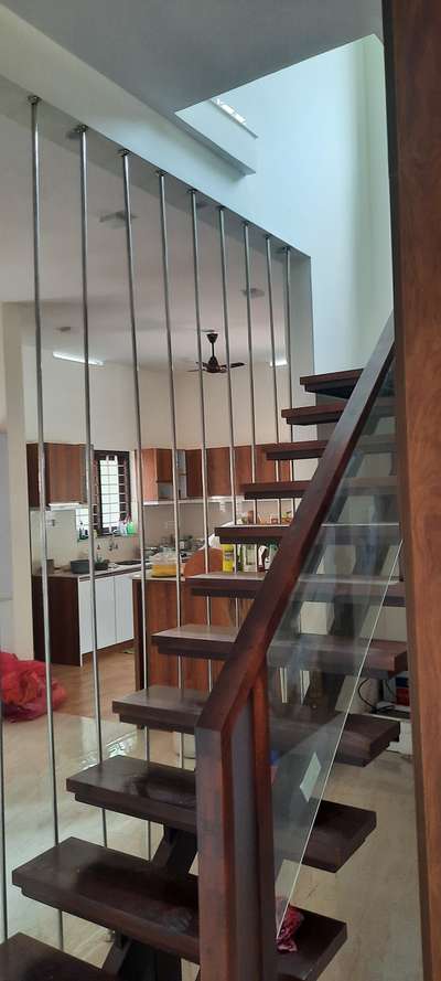 Staircase Designs by Civil Engineer Ark Constructions, Thiruvananthapuram | Kolo
