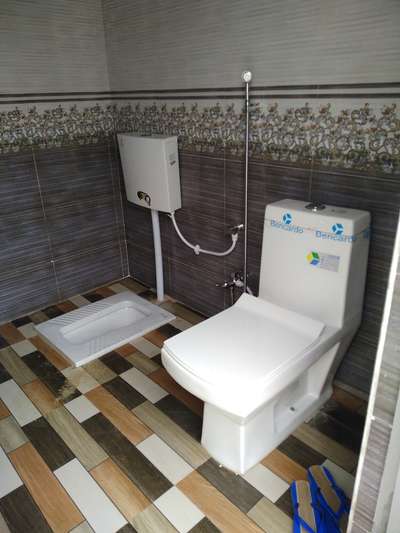 Bathroom, Wall, Flooring Designs by Plumber NAIN AHRODIA, Alwar | Kolo