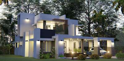 Exterior, Lighting Designs by Civil Engineer Nishad Nishu, Malappuram | Kolo