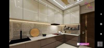 Kitchen, Lighting, Storage Designs by Interior Designer Er Imran Khan, Delhi | Kolo
