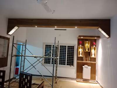 Lighting, Prayer Room, Storage Designs by Carpenter Nyson Varghese, Thrissur | Kolo