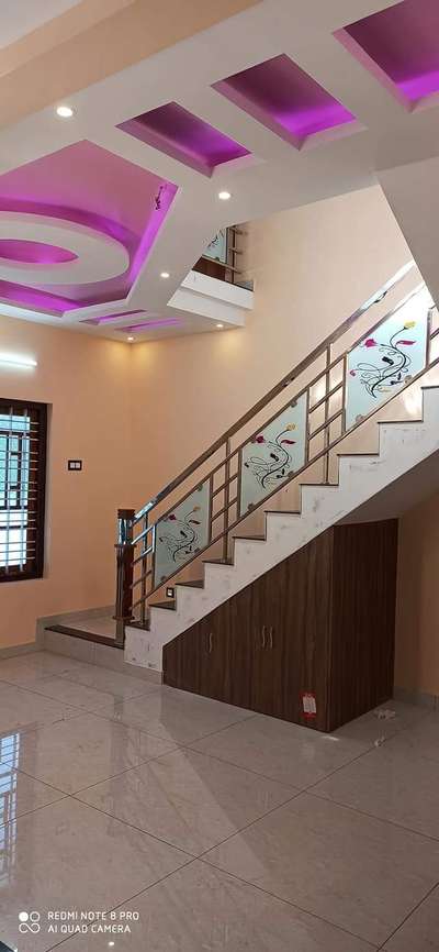 Ceiling, Lighting, Staircase Designs by Fabrication & Welding grand tech steelfab, Palakkad | Kolo