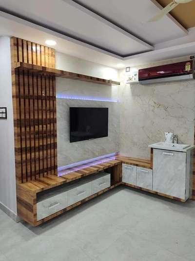 Lighting, Living, Storage Designs by Contractor Shyam Sharma, Noida | Kolo