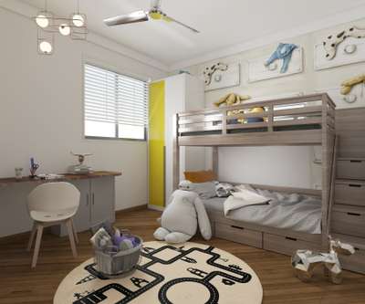 Furniture, Storage, Bedroom, Wall, Window Designs by Interior Designer Kishor C, Palakkad | Kolo