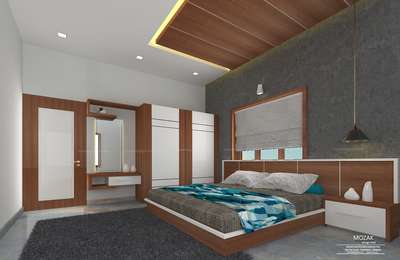 Ceiling, Furniture, Storage, Bedroom, Wall Designs by Interior Designer Nisam pulloor, Malappuram | Kolo