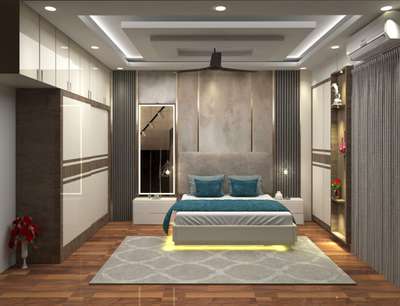 Bedroom, Furniture, Lighting, Storage Designs by Interior Designer AKANKSHA SHARMA, Ghaziabad | Kolo