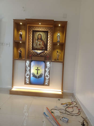 Prayer Room Designs by Carpenter Abhilash Mooleth, Ernakulam | Kolo