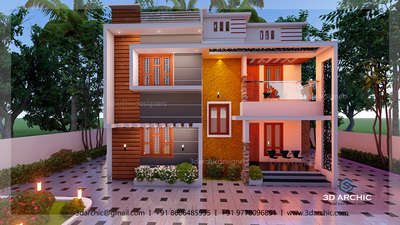 Exterior, Lighting Designs by Architect 3DArchic  DESIGNERS  , Thiruvananthapuram | Kolo
