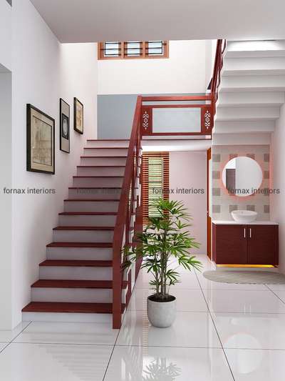 Staircase, Bathroom Designs by Interior Designer Fornax  Interiors, Thiruvananthapuram | Kolo