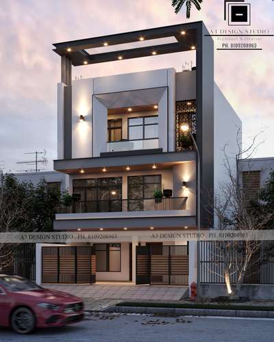 Lighting, Exterior Designs by Architect A3 DESIGN  STUDIO, Indore | Kolo
