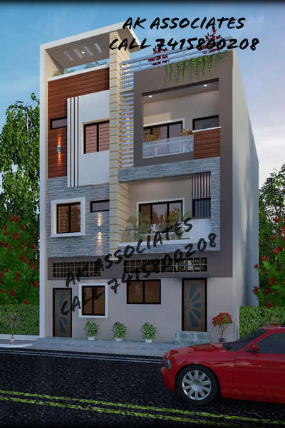 Exterior Designs by Civil Engineer AK ASSOCIATES, Indore | Kolo