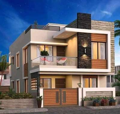 Exterior Designs by Contractor Krishna Builders, Thrissur | Kolo