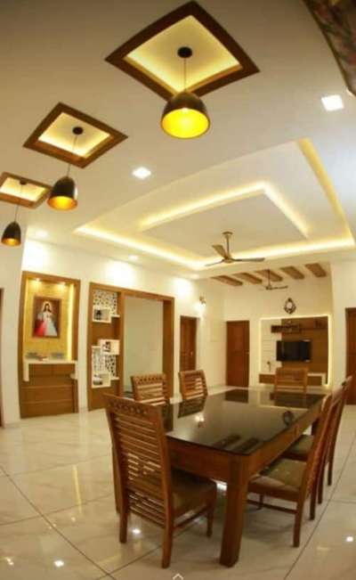 Ceiling, Dining, Furniture, Table Designs by Electric Works Hareesh  A R, Palakkad | Kolo