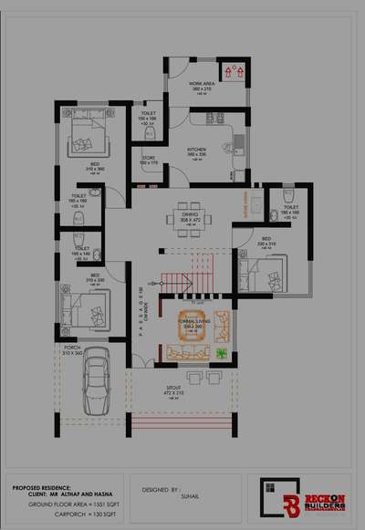 Plans, Exterior, Home Decor Designs by 3D & CAD suhail RECKON, Malappuram | Kolo