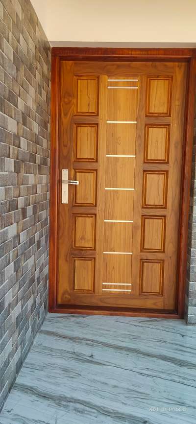 Door, Flooring Designs by Carpenter biju Biju, Kollam | Kolo