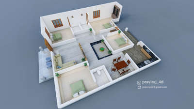 Plans Designs by 3D & CAD Praviraj M, Kasaragod | Kolo