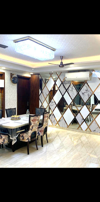 Dining, Furniture, Table, Wall, Ceiling Designs by Interior Designer Manveen Kaur, Gurugram | Kolo