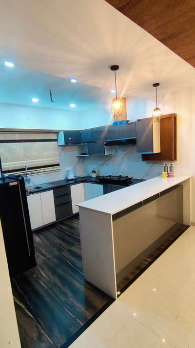 Kitchen, Lighting, Storage Designs by Architect ARUN  TG , Thiruvananthapuram | Kolo