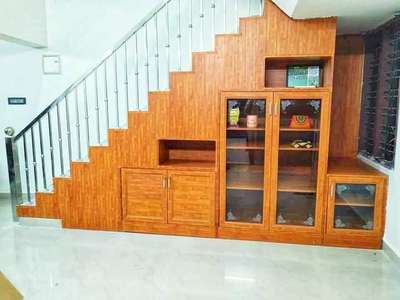 Staircase, Storage Designs by Service Provider പണ്ടിയാമാക്കിൽ അലുമിനിയം ഇന്ററിയേഴ്‌സ്, Kottayam | Kolo