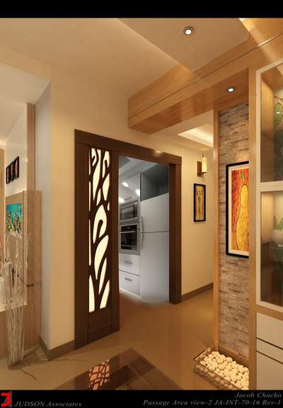 Ceiling, Lighting, Kitchen, Wall, Storage Designs by Contractor Jamesjob James job, Ernakulam | Kolo