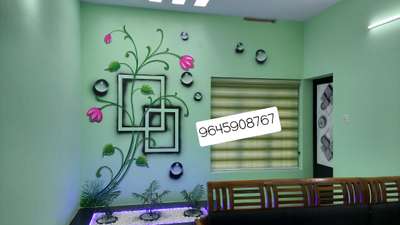 Living, Lighting, Wall, Window, Flooring Designs by Painting Works Sudhi Sudheesh, Alappuzha | Kolo