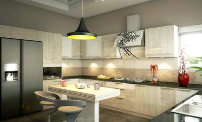 Kitchen, Lighting, Storage, Furniture Designs by Architect Premdas Krishna, Palakkad | Kolo