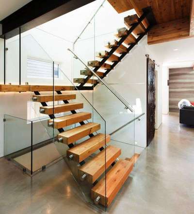 Staircase Designs by Interior Designer dubai tech steelsglass  9207942667, Palakkad | Kolo