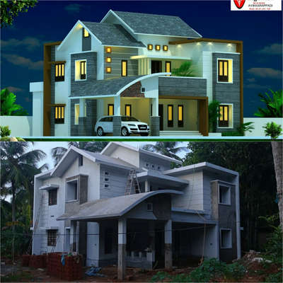 Exterior Designs by Civil Engineer muneer n, Malappuram | Kolo