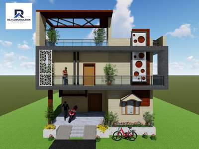 Exterior Designs by Civil Engineer raj goswami, Gautam Buddh Nagar | Kolo