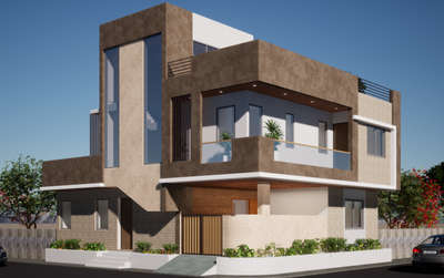 Exterior Designs by Contractor SKI Construction Homes  Prabhakar Shukla , Udaipur | Kolo