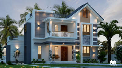 Exterior, Lighting Designs by 3D & CAD Haneed  AM, Thrissur | Kolo