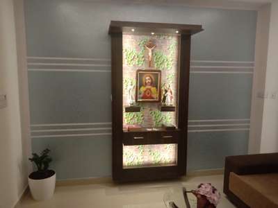 Lighting, Prayer Room, Storage Designs by Interior Designer Vishnu  vandanath, Kottayam | Kolo