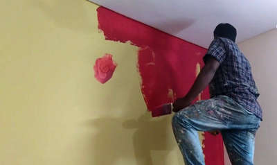 Wall Designs by Painting Works jamal contractor, Delhi | Kolo