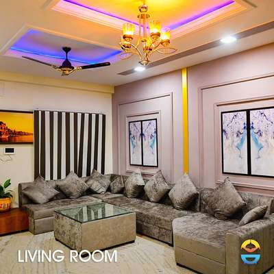 Ceiling, Furniture, Lighting, Living, Table Designs by Interior Designer sonam jaiswal, Ghaziabad | Kolo